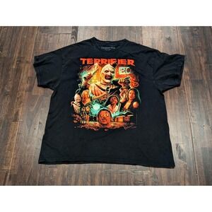 Terrifier Shirt Mens XL Black Horror Movie Art the Clown‎ Graphic 2023 Halloween